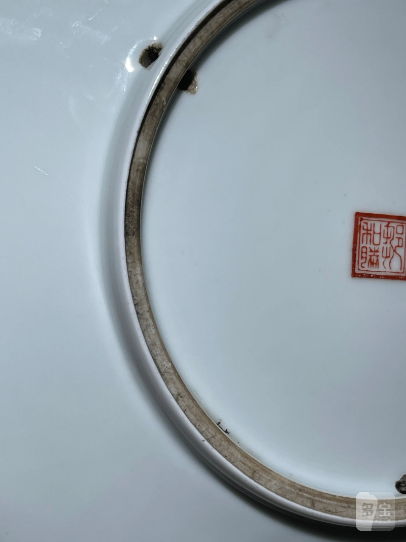 民国 粉彩人物纹盘一组两件 - 图10